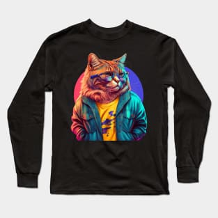 Trendy Catto Long Sleeve T-Shirt